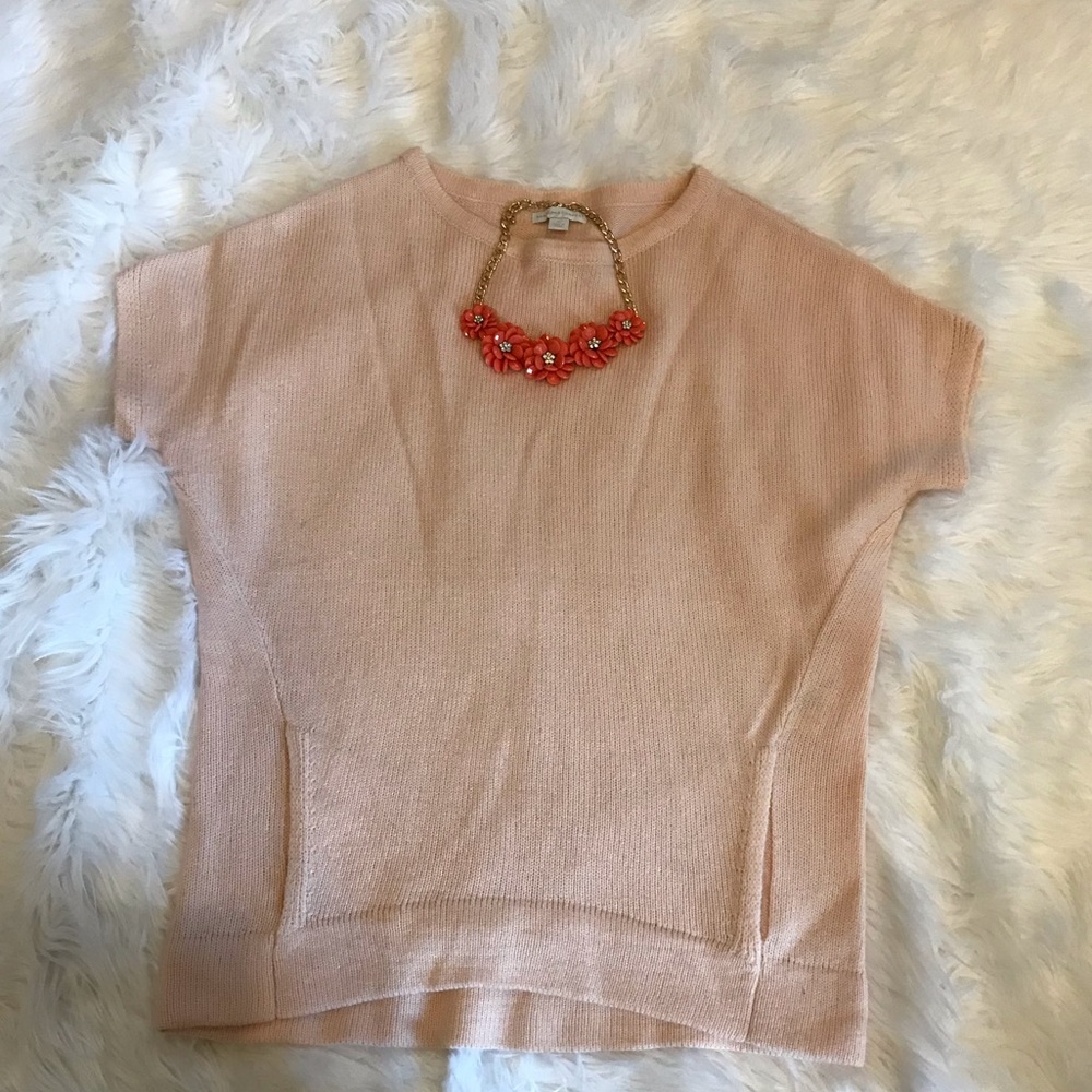 New York & Company | Light Pink Pocket Sweater
